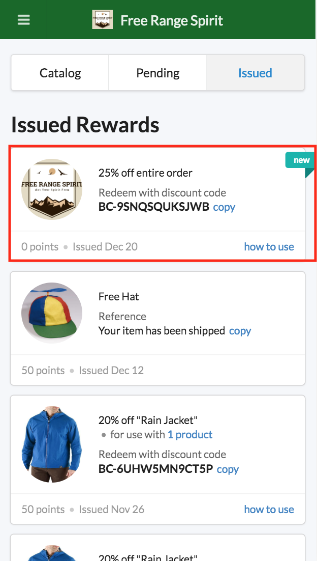 BrandChamp ambassador portal rewards issued how to use