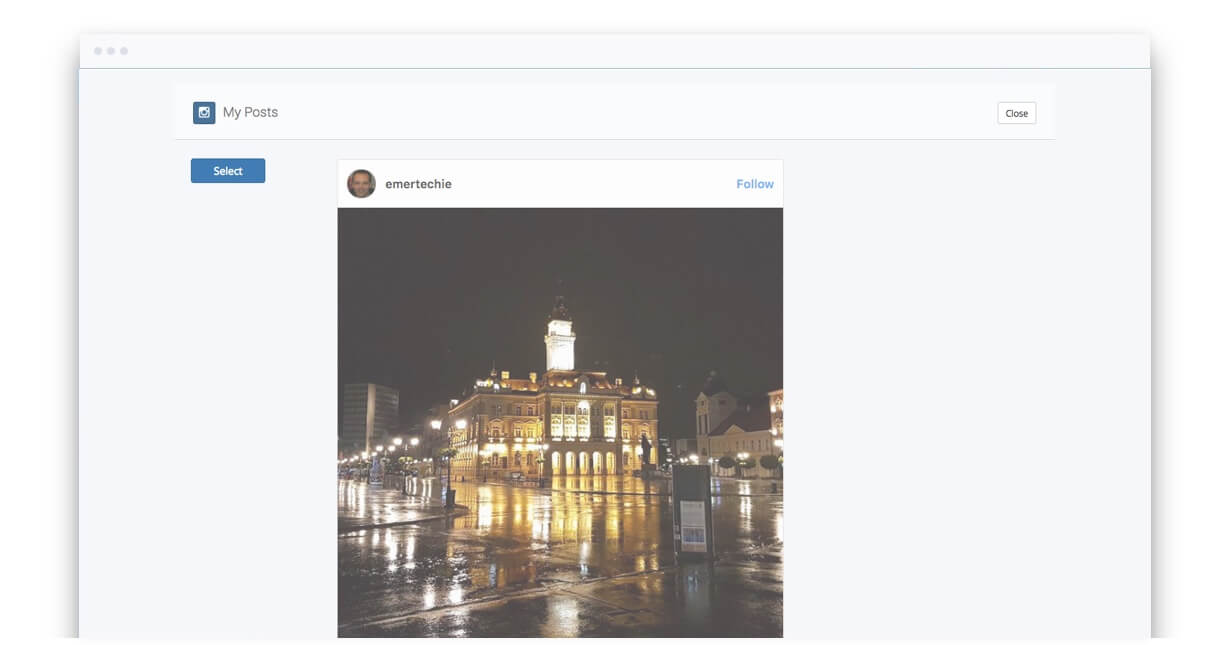 BrandChamp in app sharing social posts
