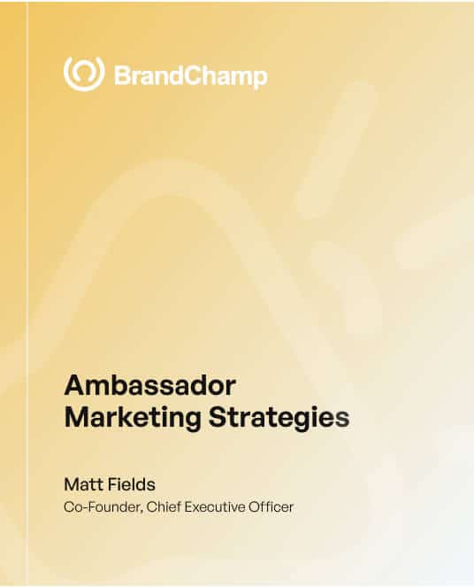 Ambassador marketing strategies ebook