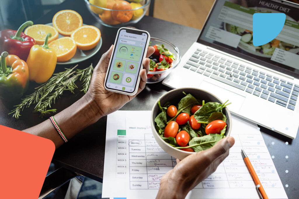 Tracking diet on mobile phone