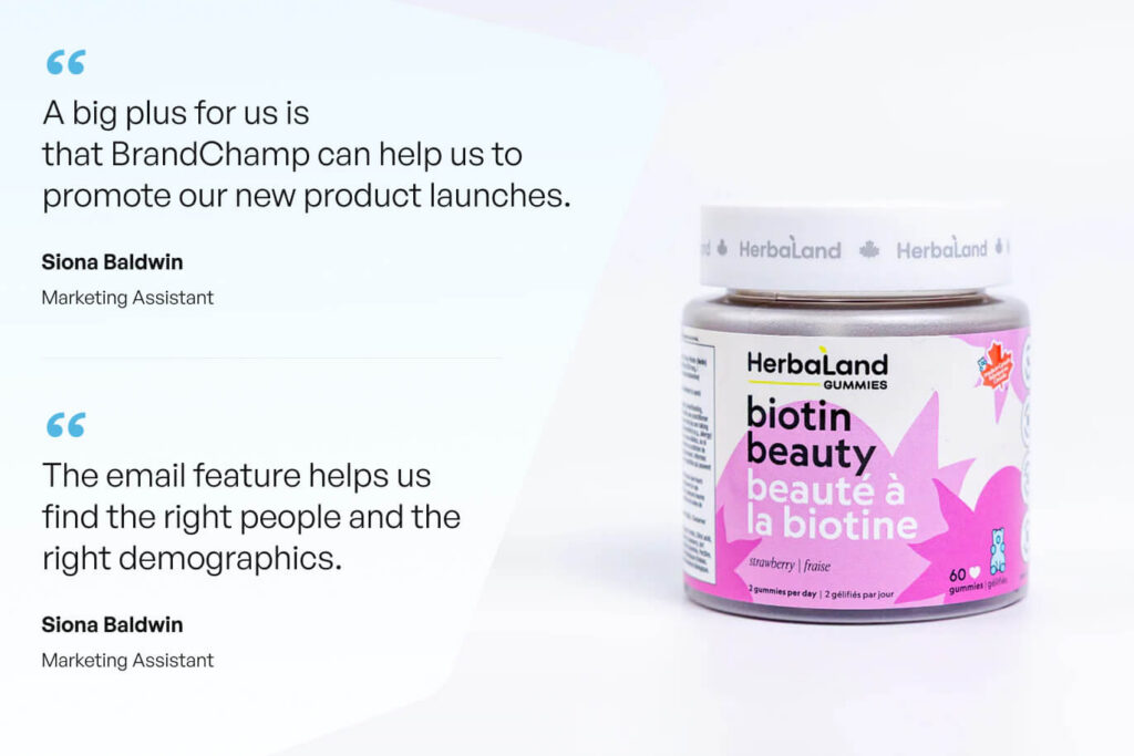 Herbaland's product testimonial