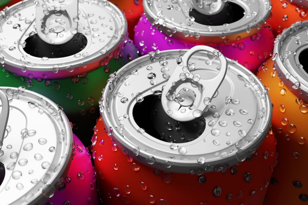 Healthy beverage cans