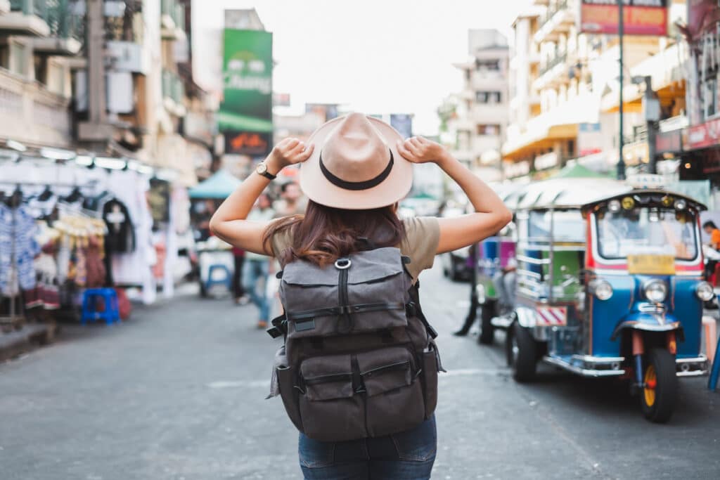 Ambassador exploring in Bangkok roads