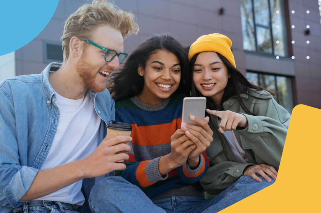 Social media influencers excitement