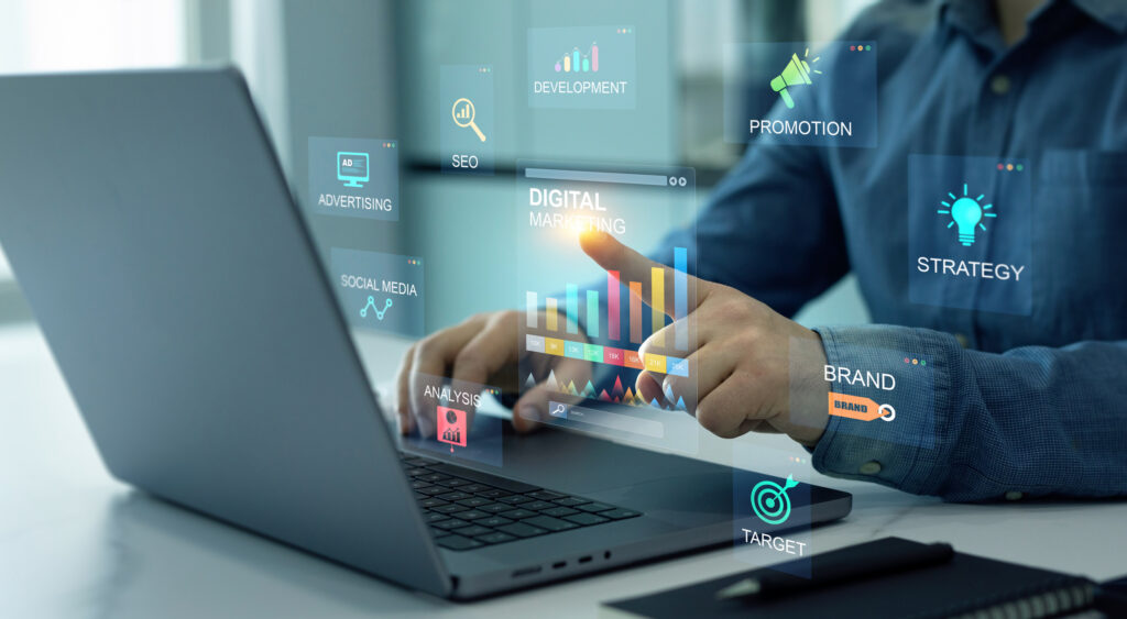 Analytics dashboard showing how affiliate software for SaaS tracks conversion goals and performance 
